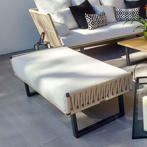 Repose-pied contemporain - SIENNA CANASTA - G&G Italia Designer Furniture - en tissu / en mousse / en enduit