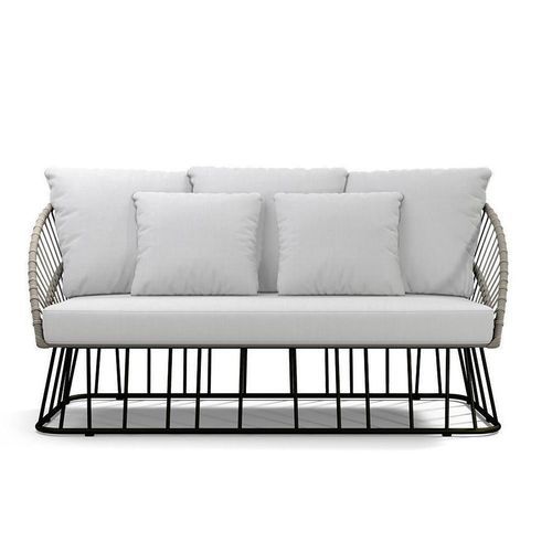 Canapé contemporain - KARIMUN - G&G Italia Designer Furniture - pour extérieur / en aluminium thermolaqué / en tissu