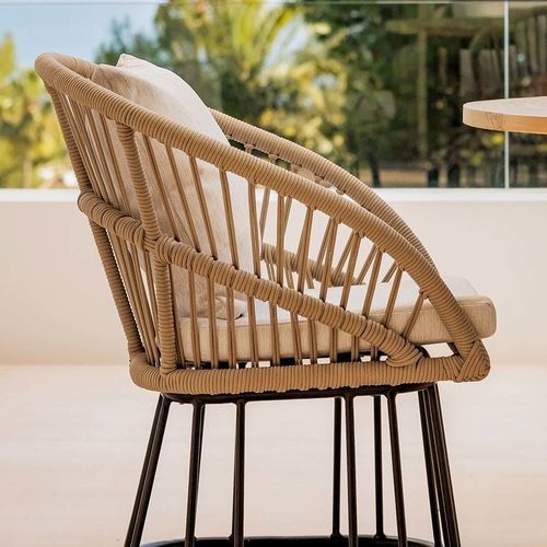 Fauteuil contemporain - KARIMUN - G&G Italia Designer Furniture - en textile résistant à l'eau / en aluminium / en aluminium thermolaqué