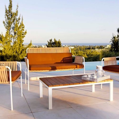 Canapé contemporain - PALAZZIO - G&G Italia Designer Furniture - d'extérieur / en tissu / en mousse