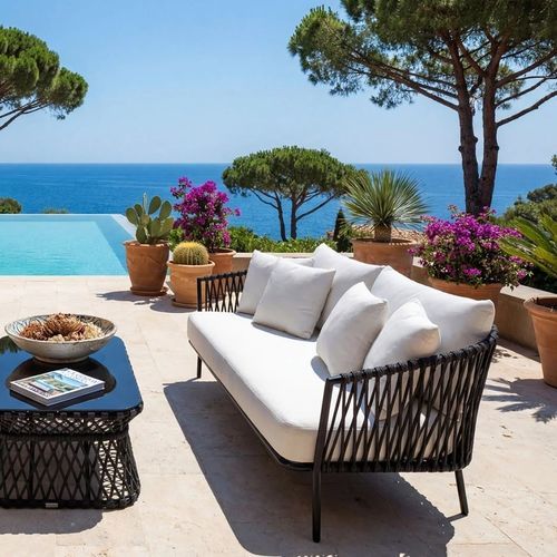 Canapé contemporain - PORTSIDE - G&G Italia Designer Furniture - pour extérieur / en aluminium / en aluminium thermolaqué