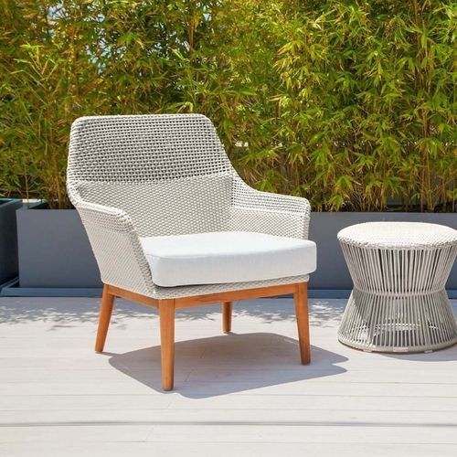 Fauteuil contemporain - TIVOLI - G&G Italia Designer Furniture - en mousse de polyuréthane / en textile résistant à l'eau / en acier à revêtement par poudre