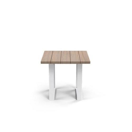 Table d'appoint moderne - SIENNA - G&G Italia Designer Furniture - en aluminium / en mousse de polyuréthane / en teck