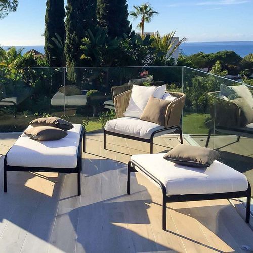 Repose-pied moderne - STELLA - G&G Italia Designer Furniture - en tissu / en mousse / en enduit