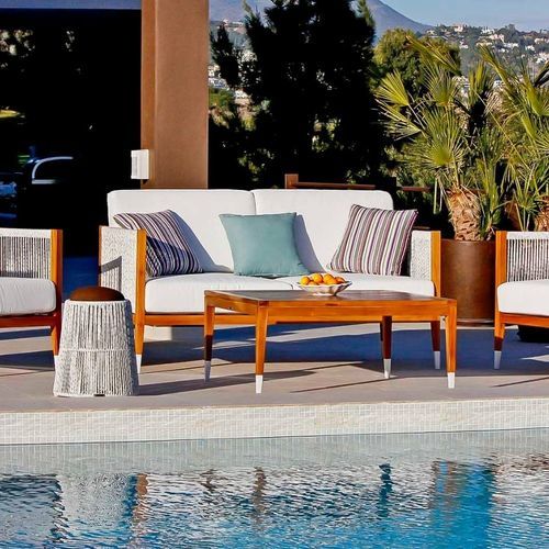 Canapé contemporain - AMALFI - G&G Italia Designer Furniture - pour intérieur / pour usage extérieur / en tissu