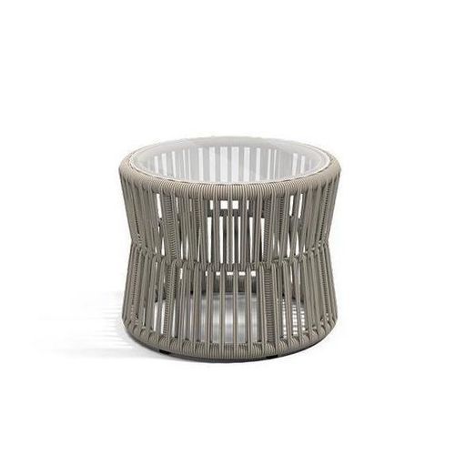 Table d'appoint moderne - KARIMUN - G&G Italia Designer Furniture - en aluminium / en corde / en verre trempé