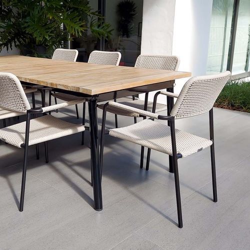 Chaise de salle à manger contemporaine - MAYA - G&G Italia Designer Furniture - de terrasse / pour extérieur / pour plage de piscine