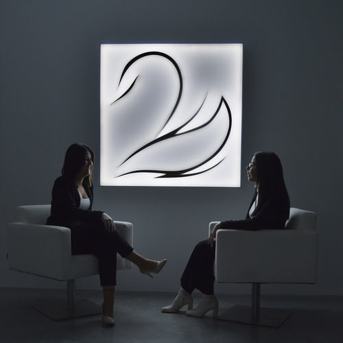 Applique murale design original - SWAN - KISSA LAMPS - d'intérieur / en aluminium extrudé / en PVC