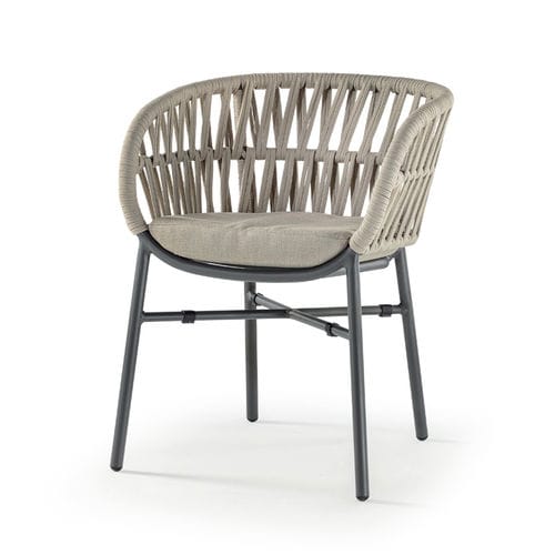 Chaise contemporaine - TAHITI ARMCHAIR - GRATTONI S.R.L. - d'extérieur / en polyoléfine / en corde