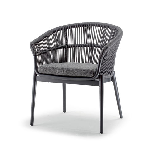 Chaise contemporaine - TROPEA ARMCHAIR - GRATTONI S.R.L. - d'extérieur / en corde / en Textilene®