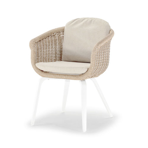 Chaise contemporaine - MELROSE - GRATTONI S.R.L. - d'extérieur / en corde / avec piètement en aluminium