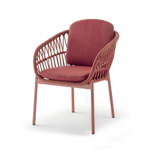 Chaise en corde - ELBA ROPE ARMCHAIR - GRATTONI S.R.L. - contemporaine / d'extérieur / en aluminium