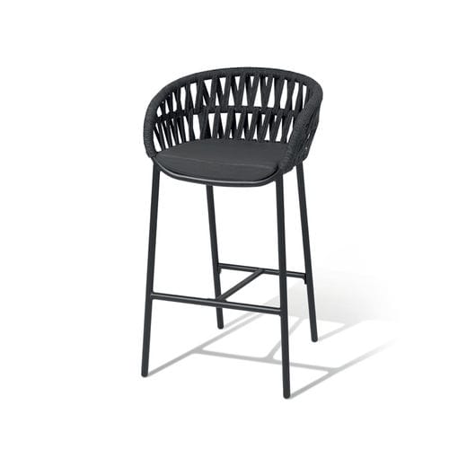 Chaise de bar contemporaine - TAHITI - GRATTONI S.R.L. - d'extérieur / en polyoléfine / en corde
