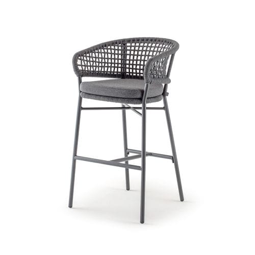 Chaise de bar contemporaine - ATOL STOOL  - GRATTONI S.R.L. - d'extérieur / en tissu / en corde