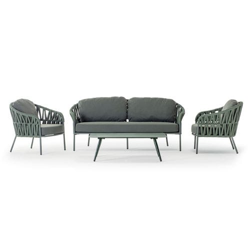 Salon de jardin contemporain - VICTORY SET - GRATTONI S.R.L. - en polyester / en aluminium / en caoutchouc