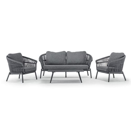 Salon de jardin contemporain - TROPEA SET - GRATTONI S.R.L. - en aluminium / en Textilene® / en corde