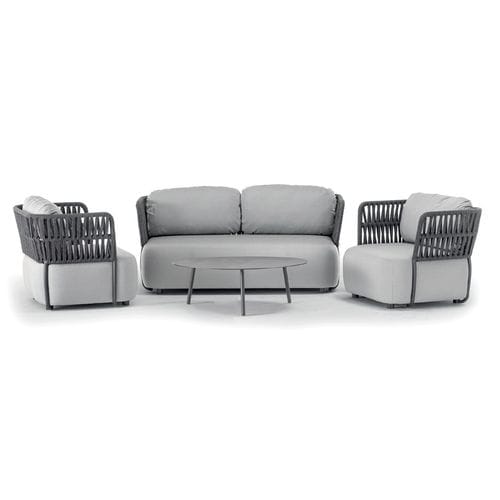 Salon de jardin contemporain - SOFT SET - GRATTONI S.R.L. - en polyoléfine / en aluminium / en tissu