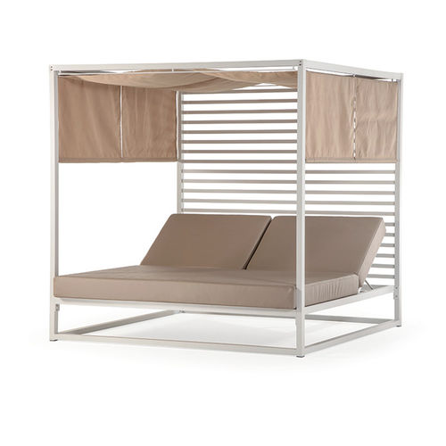 Méridienne contemporaine - ANTIGUA/LUX - GRATTONI S.R.L. - en polyuréthane / d'extérieur / double