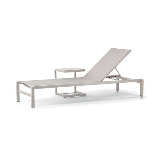 Bain de soleil contemporain - GS 927 SUNBED  - GRATTONI S.R.L. - en Textilene® / en aluminium / empilable