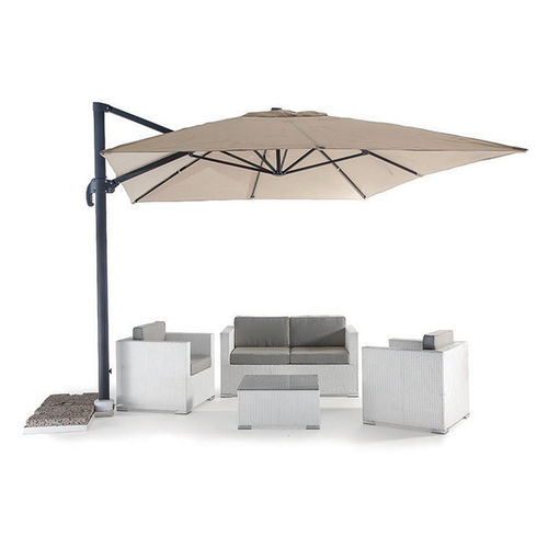 Parasol carré - TRIESTE - GRATTONI S.R.L. - déporté / en tissu / en aluminium