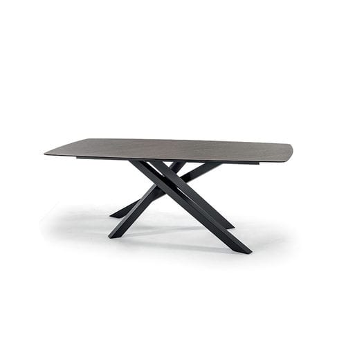 Table contemporaine - MILO  - GRATTONI S.R.L. - en HPL / avec piètement en acier / rectangulaire
