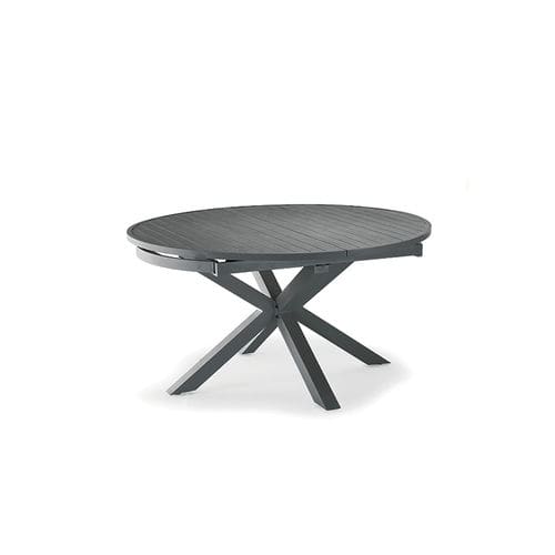 Table contemporaine - MYKONOS - GRATTONI S.R.L. - en aluminium / avec piètement en aluminium / ronde