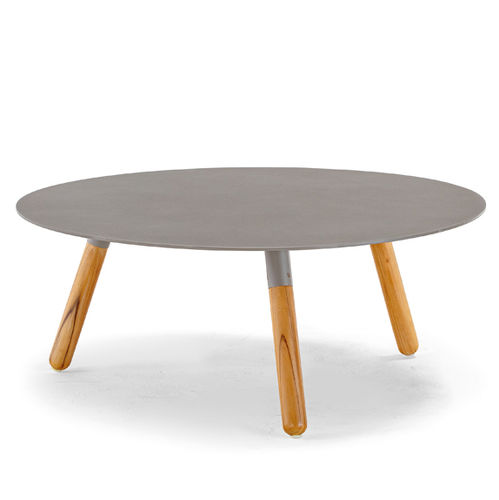 Table basse contemporaine - BAHAMAS TEAK COFFEE TABLE - GRATTONI S.R.L. - en aluminium / avec piètement en aluminium / avec piètement en teck
