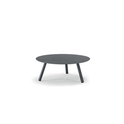 Table basse contemporaine - BAHAMAS ALU COFFEE TABLE - GRATTONI S.R.L. - en aluminium / avec piètement en aluminium / ovale