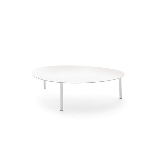 Table basse contemporaine - ISLAND/BIG COFFEE TABLE - GRATTONI S.R.L. - en aluminium / avec piètement en aluminium / ovale