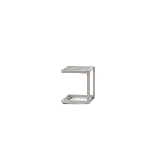 Table d'appoint contemporaine - GT 927  - GRATTONI S.R.L. - en aluminium / avec piètement en aluminium / carrée