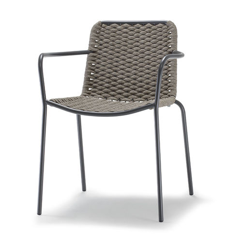 Chaise contemporaine - CANNES/LUX  - GRATTONI S.R.L. - d'extérieur / en acier galvanisé / en métal peint
