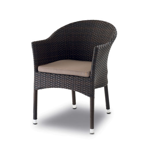 Fauteuil contemporain - GS 912 - GRATTONI S.R.L. - en tissu / en osier / en aluminium