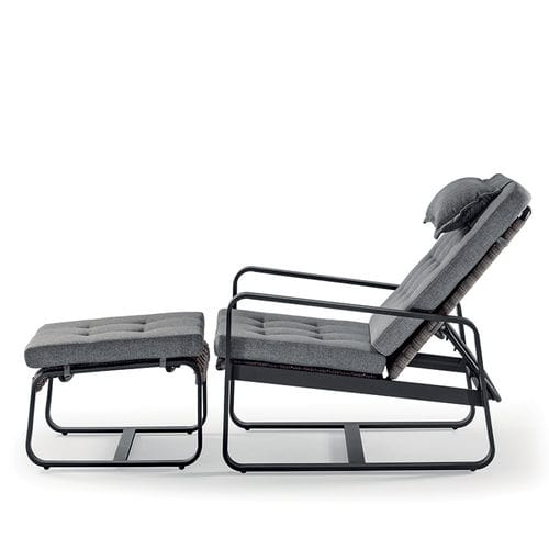 Fauteuil relax contemporain - CAPRI RELAX - GRATTONI S.R.L. - en tissu acrylique / en aluminium / en corde