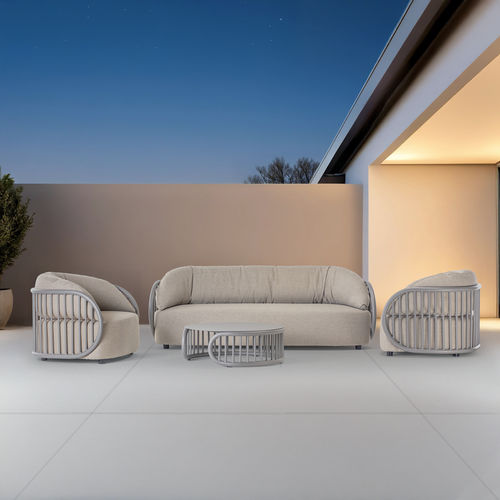 Salon de jardin contemporain - NEST - GRATTONI S.R.L. - en aluminium / en tissu / résidentiel