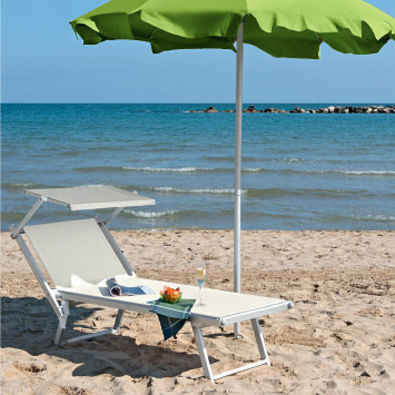 Bain de soleil contemporain - 500 - 501 - OMBRELLIFICIO R.T. MAGNANI S.R.L. - en tissu / en acier inoxydable / en fonte d'aluminium
