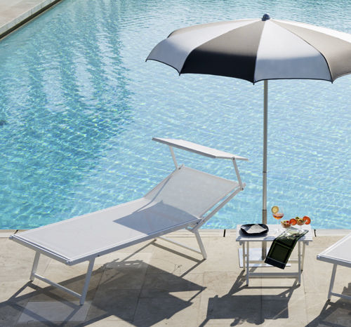Bain de soleil contemporain - 800 - OMBRELLIFICIO R.T. MAGNANI S.R.L. - en tissu / en aluminium / en acier inoxydable