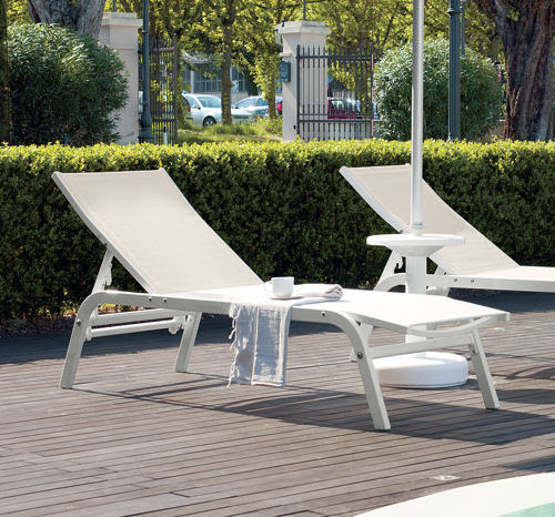 Bain de soleil contemporain - 901 - OMBRELLIFICIO R.T. MAGNANI S.R.L. - en tissu / en aluminium / en acier inoxydable