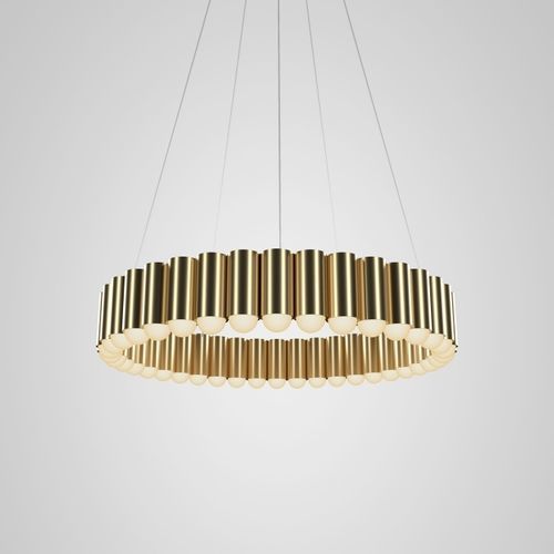 Lustre contemporain - CAROUSEL MEDIUM - Lee Broom - en verre / en acier / tubulaire