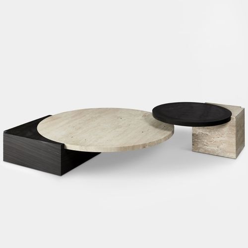 Table basse contemporaine - TRIBECA  - Lee Broom - en marbre / avec piètement en marbre / résidentielle