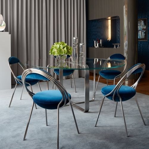 Chaise contemporaine - MUSICO  - Lee Broom - d'intérieur / en tissu / en acier inoxydable