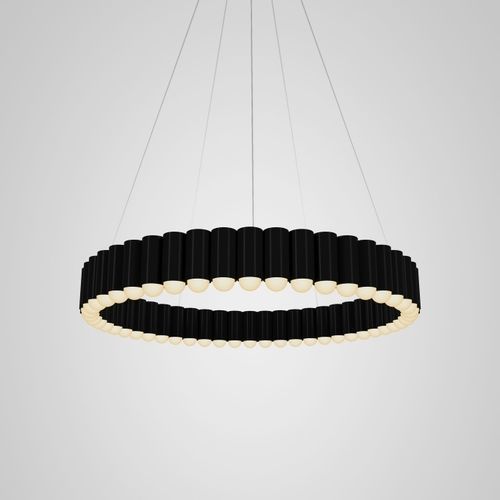 Lustre contemporain - CAROUSEL LARGE - Lee Broom - en verre / en acier / tubulaire
