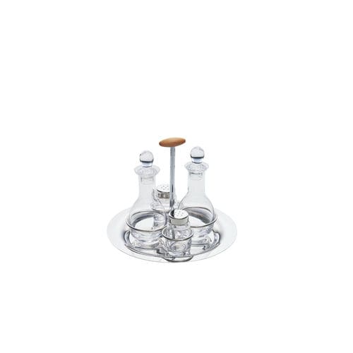 Salière et poivrière en verre - Apollo : AP-10 - EME POSATERIE S.R.L. - en inox / en bois
