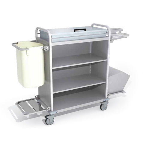 Chariot de ménage - HSKP LINE - CONF INDUSTRIES S.R.L. - pour hôtel / pour restaurant / en aluminium anodisé