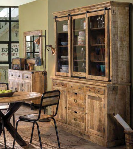 Buffet buffet 2 corps - VICTORIA - AGORA' SRL - classique / en bois massif / avec tiroirs