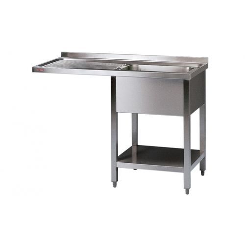 Évier 1 bac - SCB 12x6-4 - SCHOLL APPARATEBAU GMBH - sans égouttoir / en acier inoxydable / sur pied