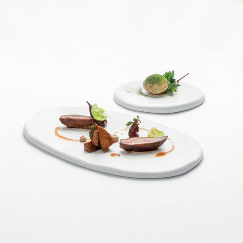 Assiette plate - ELEM.41 - ROYALE S.R.L. - de service / ronde / en porcelaine