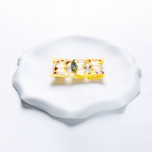 Assiette plate - SETA.05 - ROYALE S.R.L. - ovale / en porcelaine / professionnelle