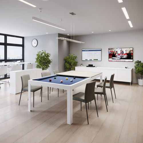 Table de billard contemporaine - CONVER-TABLE - résidentielle / professionnelle / en acier thermolaqué