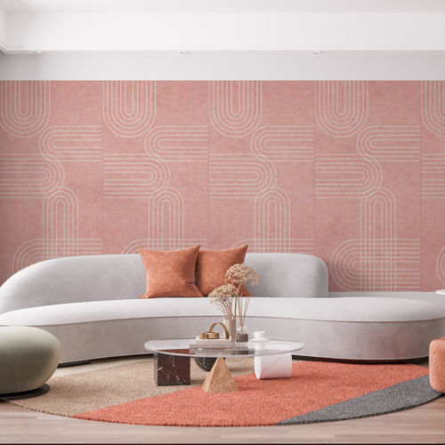 Panneau acoustique pour mur - VIBU&reg; - Aistec - en PET / rectangulaire / texturé