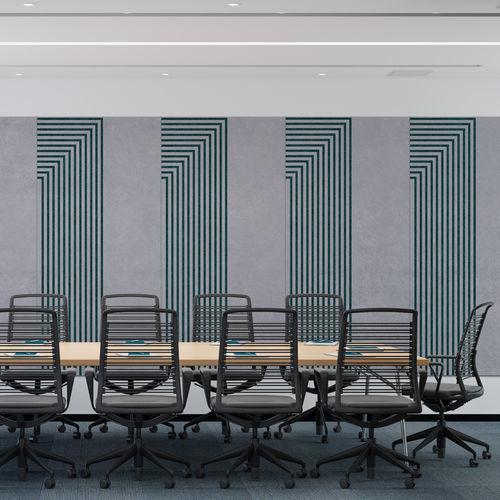 Panneau acoustique pour mur - KONA&reg; - Aistec - en PET / rectangulaire / texturé
